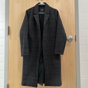 Abercrombie & Fitch Plaid Dad Coat